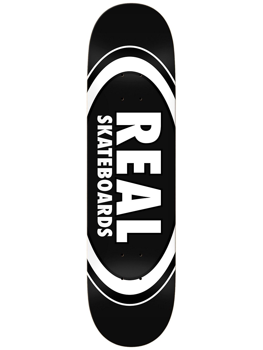 Real Team Classic Oval 8.25" Skateboard Deck black kaufen