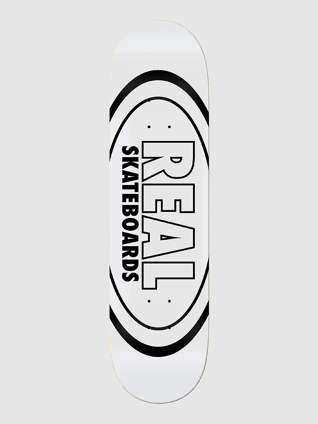 Real Team Classic Oval 8.38" Skateboard Deck white kaufen