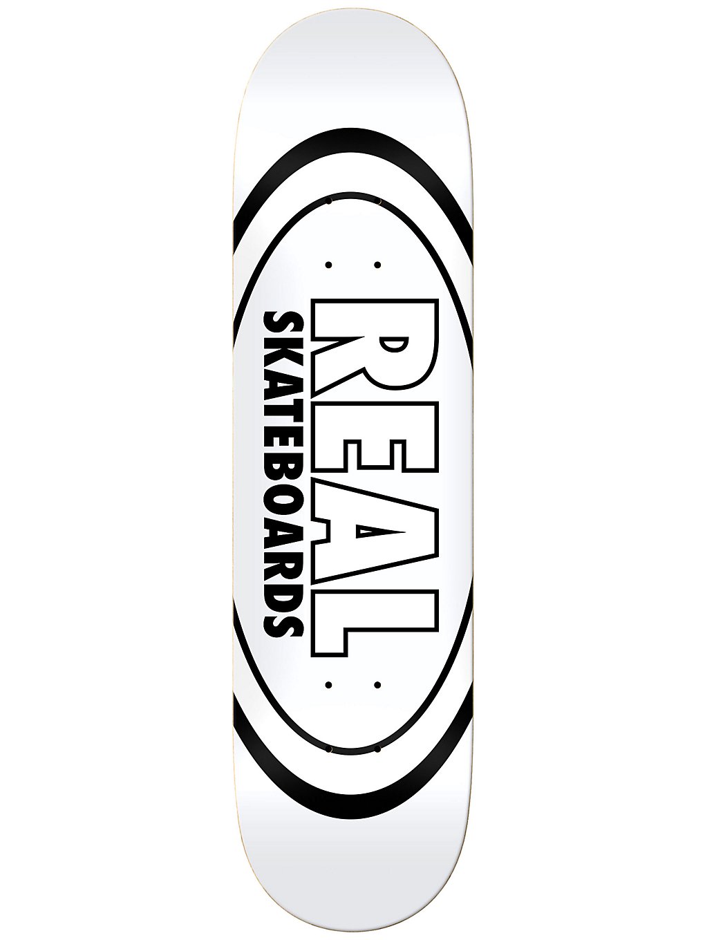 Real Team Classic Oval 8.38" Skateboard Deck white kaufen