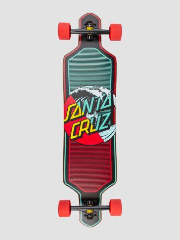 Santa Cruz Wave Dot Splice Drop Thru 9.0&quot; Skate Completo