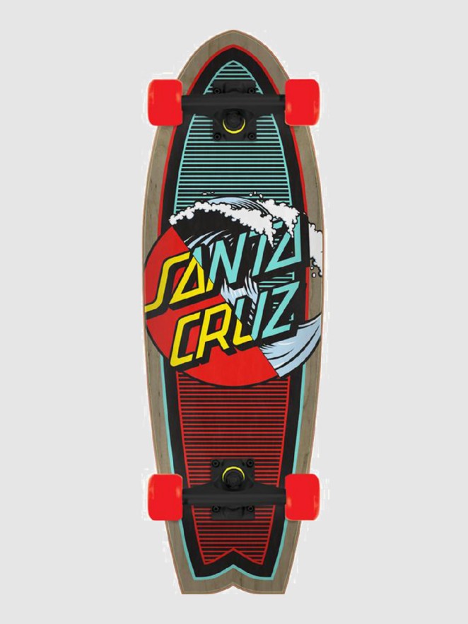 Santa Cruz Classic Wave Splice Shark 8.8″ Cruiser Completo
