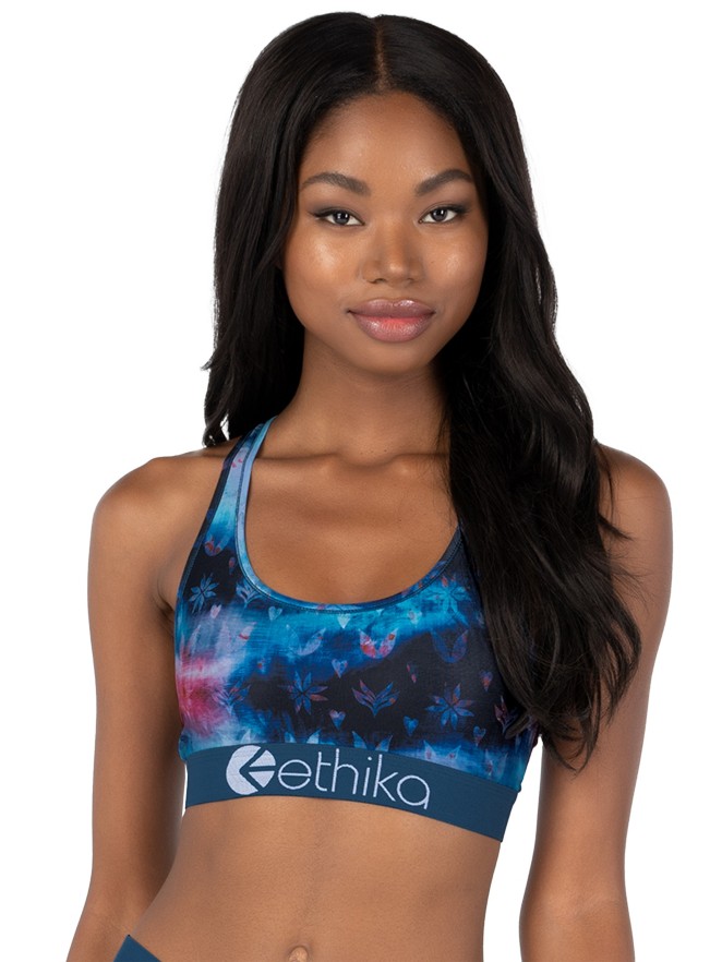 Ethika Tie Dye Floral Sports Bra