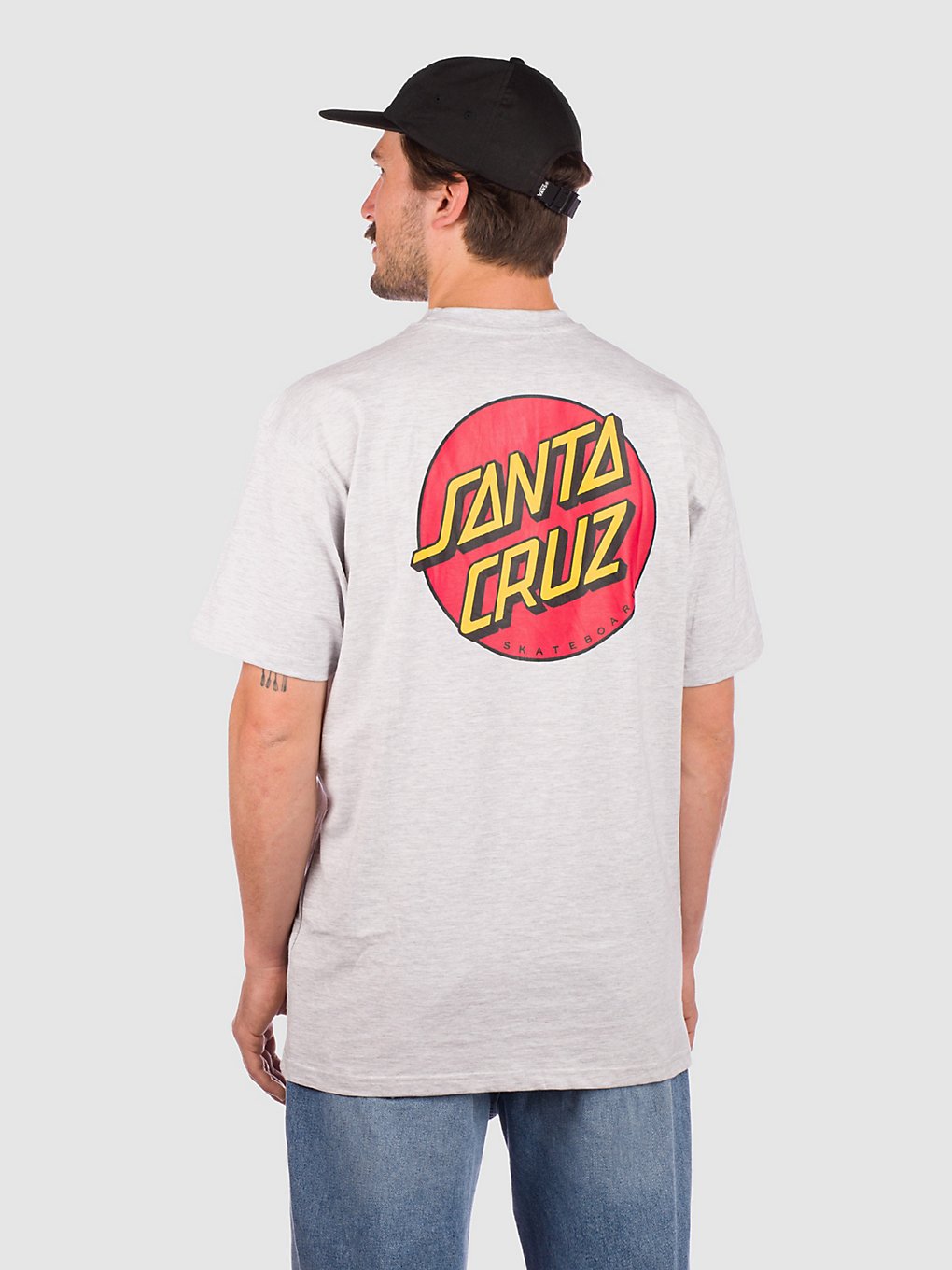 Santa Cruz Classic Dot Chest T-Shirt athletic heather kaufen
