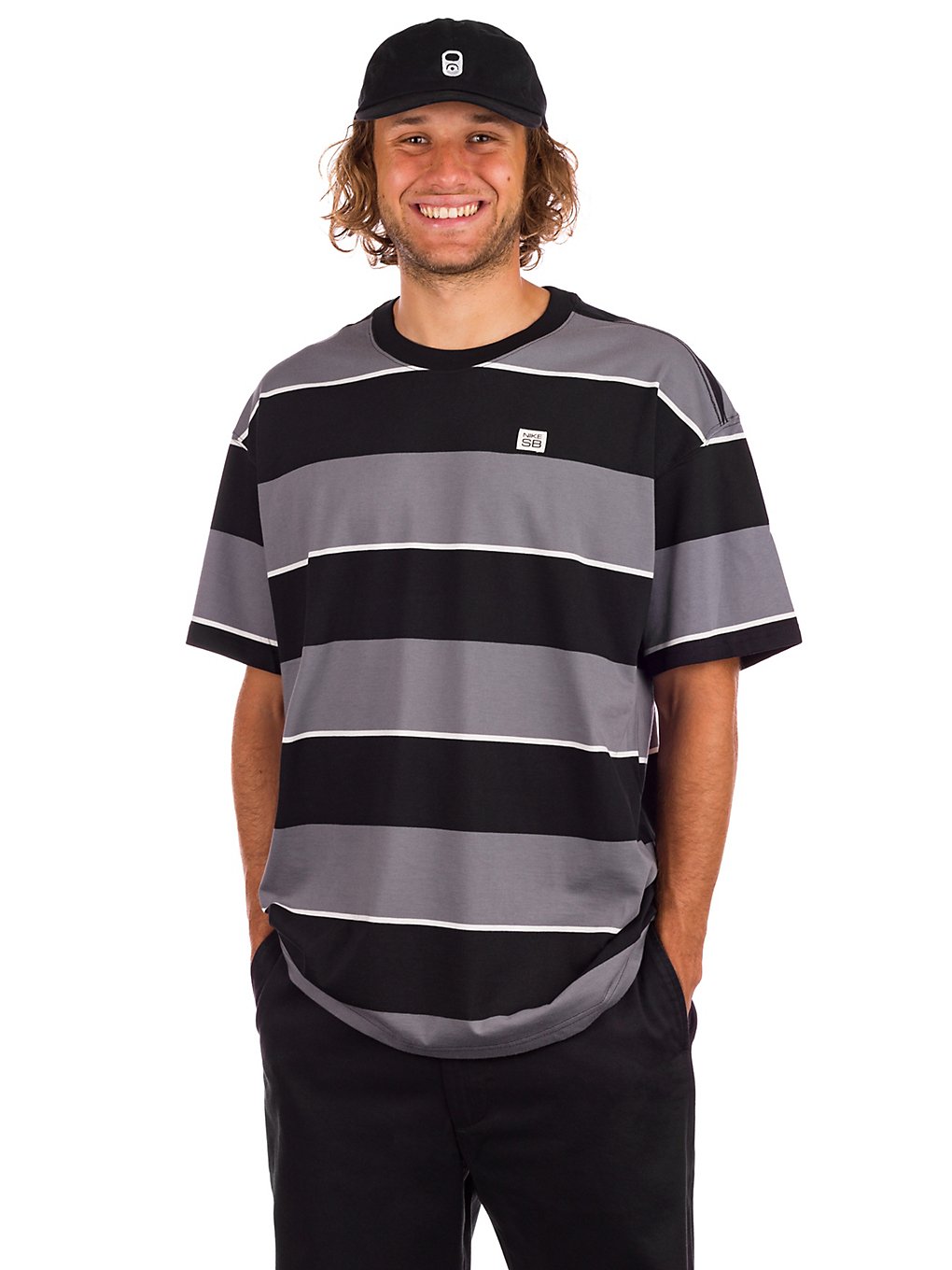 Nike Striped Skate T-Shirt black