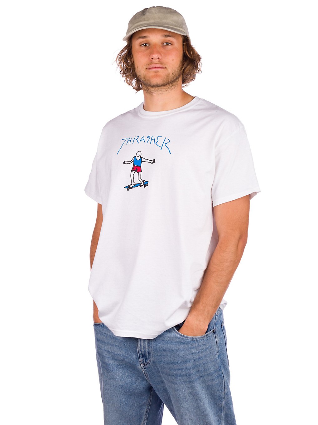 Thrasher Gonz Logo T-Shirt hvit