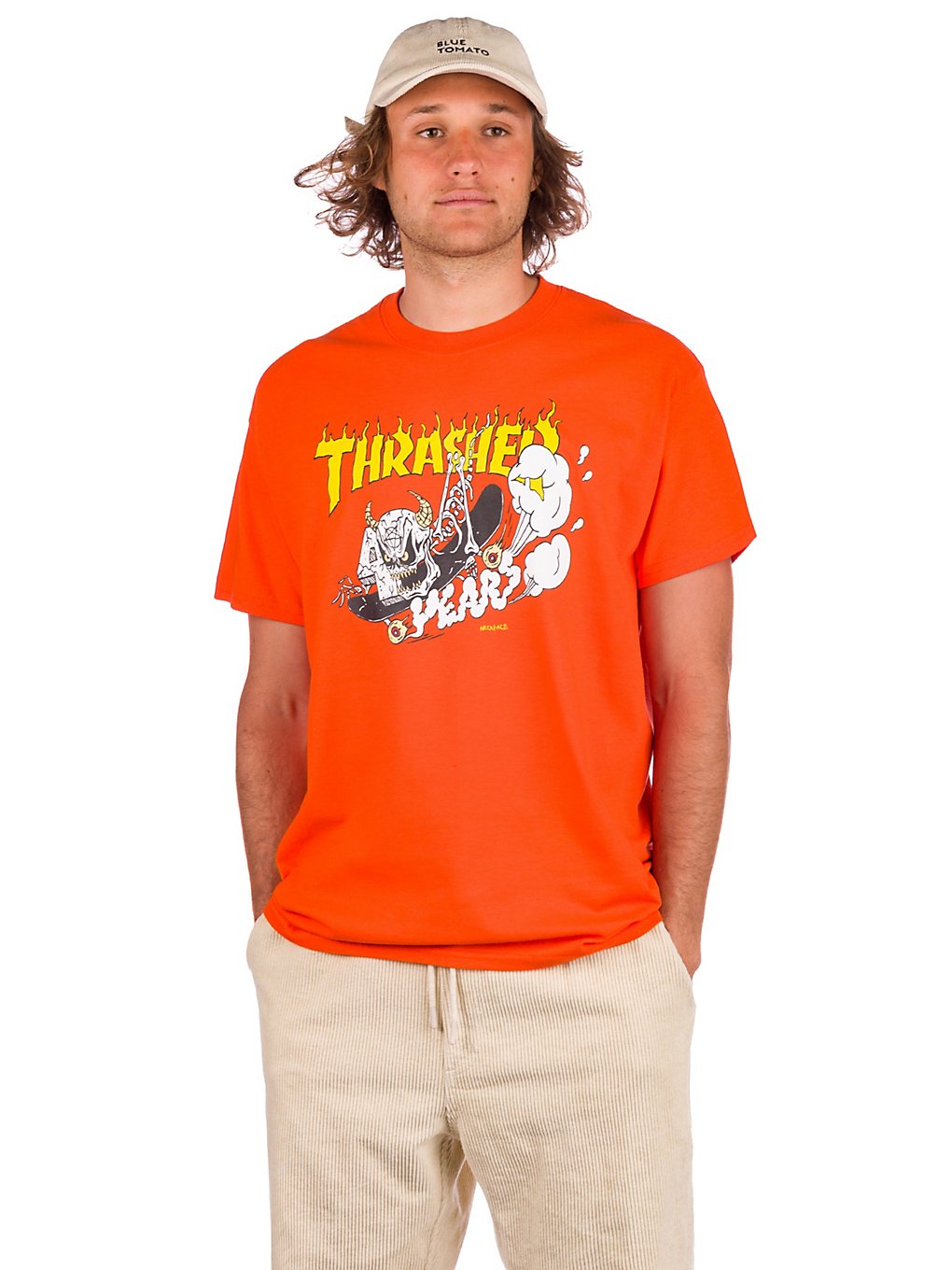 Thrasher 40 Year Neckface T-Shirt orange