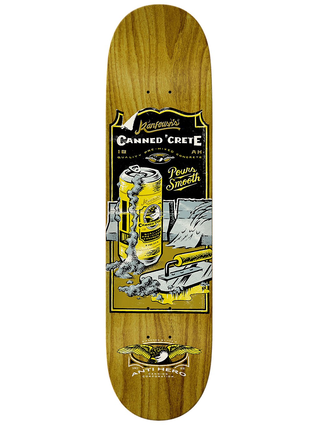 Antihero Kanfoush Canned Crete 8.25 Skateboard Deck uni