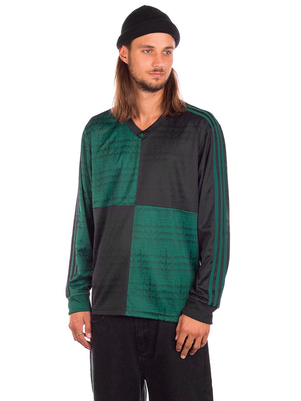 adidas Skateboarding Checker Jersey Long Sleeve T-Shirt black