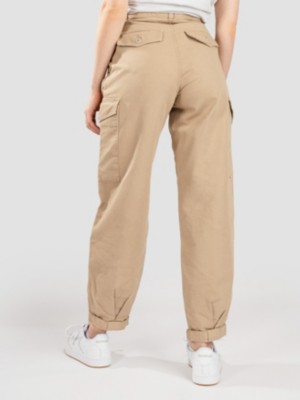 Carhartt WIP Womens Collins Pant Cargo Trousers - Ammonite Garment Dye