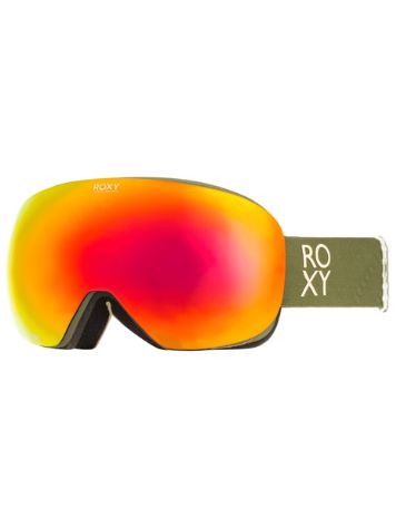 Roxy Popscreen Color Luxe Burnt Olive Goggle