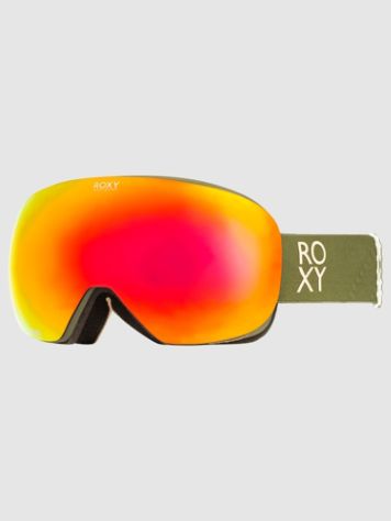 Roxy Popscreen Color Luxe Burnt Olive Goggle