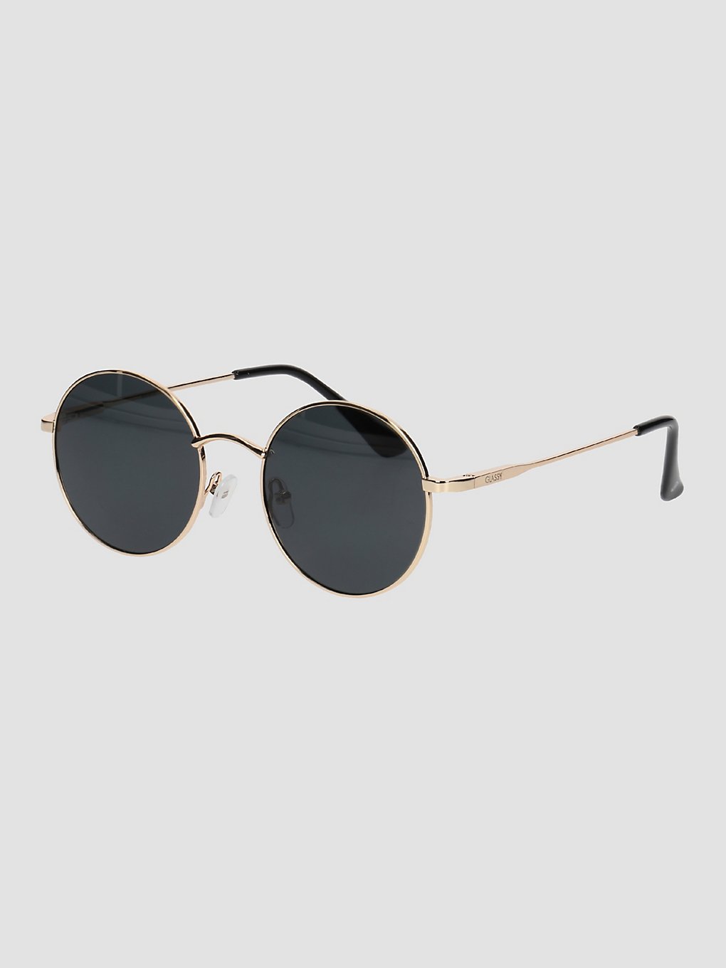 Glassy Mayfair Premium Polarized Gold Sunglasses black