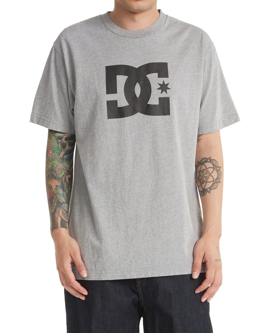 DC Star T-Shirt heather grey
