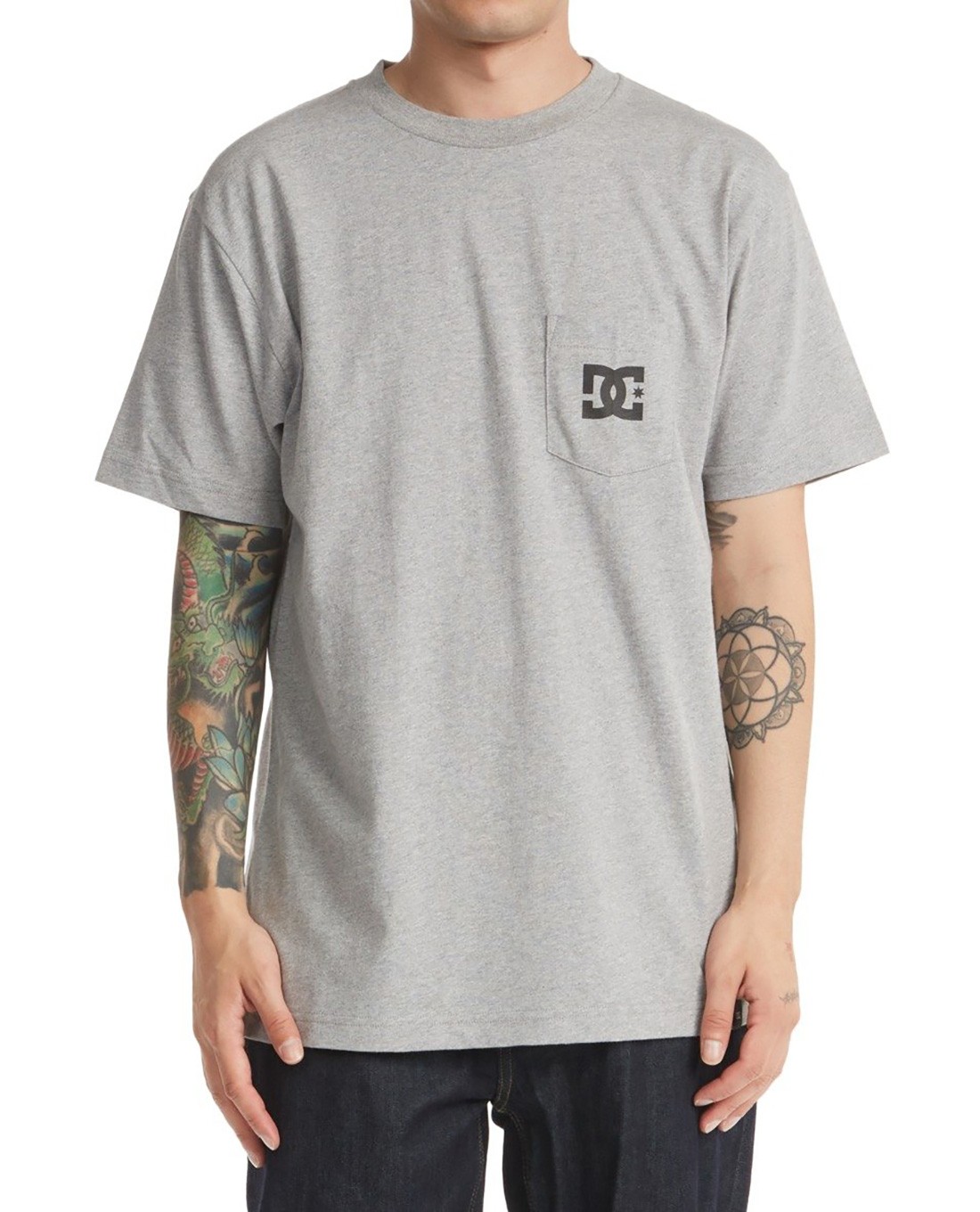 DC Star Pocket T-Shirt heather grey