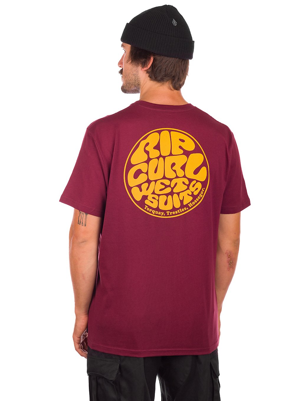 Rip Curl Wetsuit Icon T-Shirt maroon