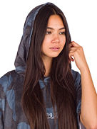 Mix Up Print Hooded Poncho