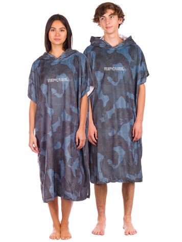 Rip Curl Mix Up Print Hooded Poncho