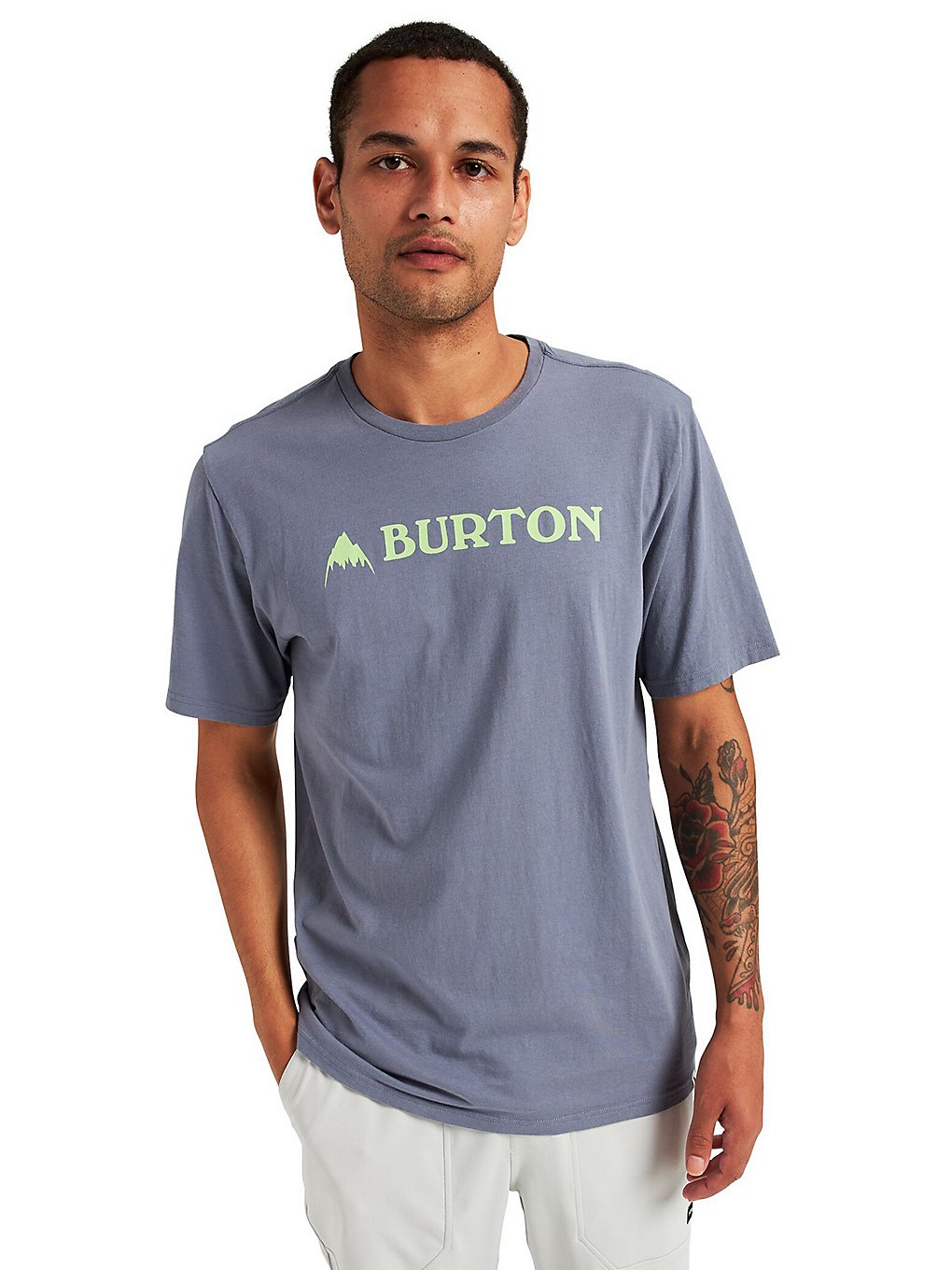 Burton Horizontal Mountain T-Shirt folkstone gray