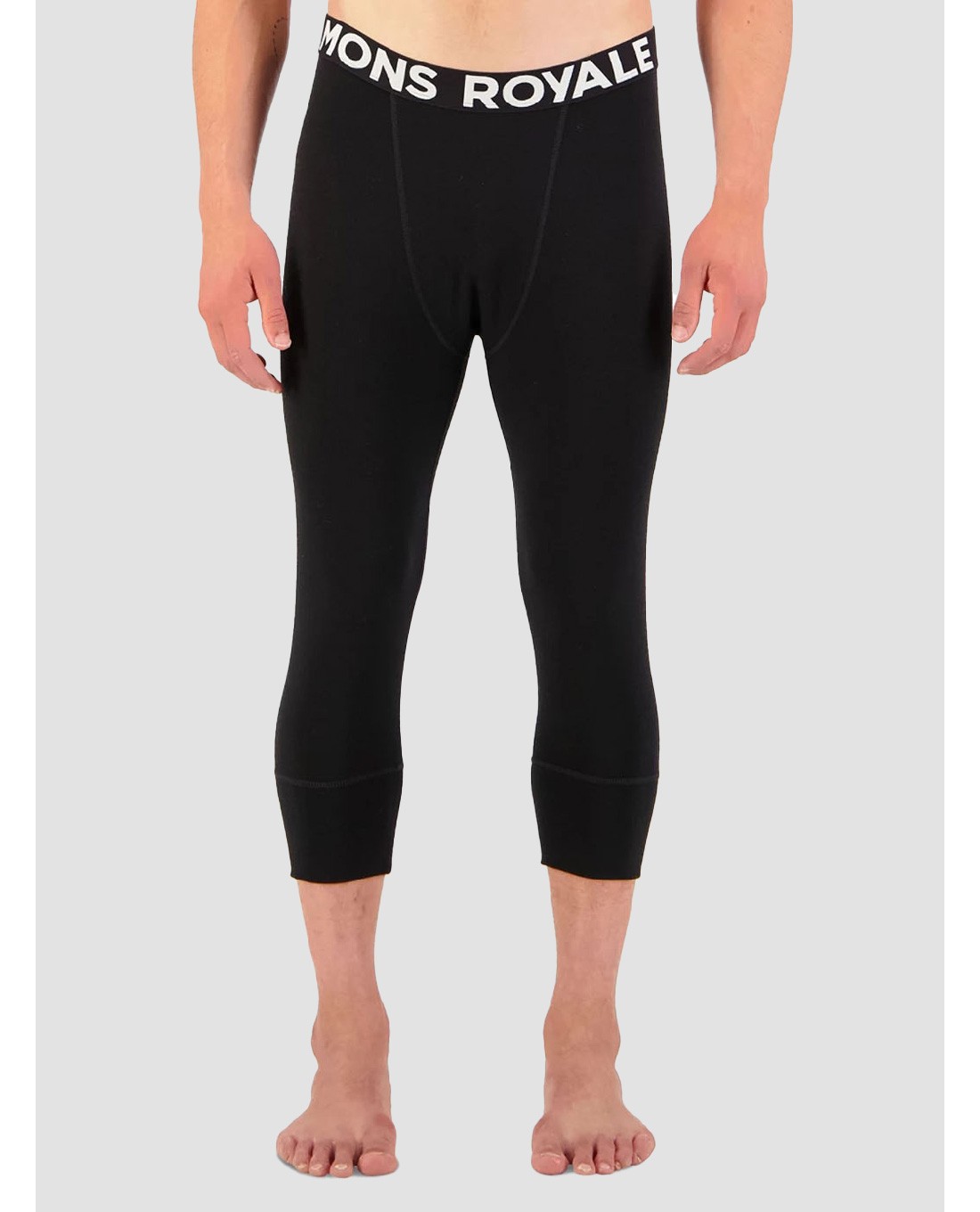 Mons Royale Merino Cascade Flex 3/4 Legging Funktionshose black
