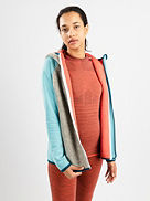 Plus Classic Knit Hooded Giacca in Pile