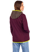 Plus Classic Knit Hooded Fleece jas