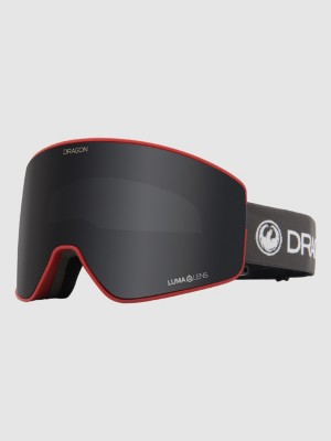 Photos - Ski Goggles Dragon PXV2 Block Red  Goggle dark smoke + rose (+Bonus Lens)