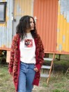 HUF Leopard Knit Duster Strickpullover