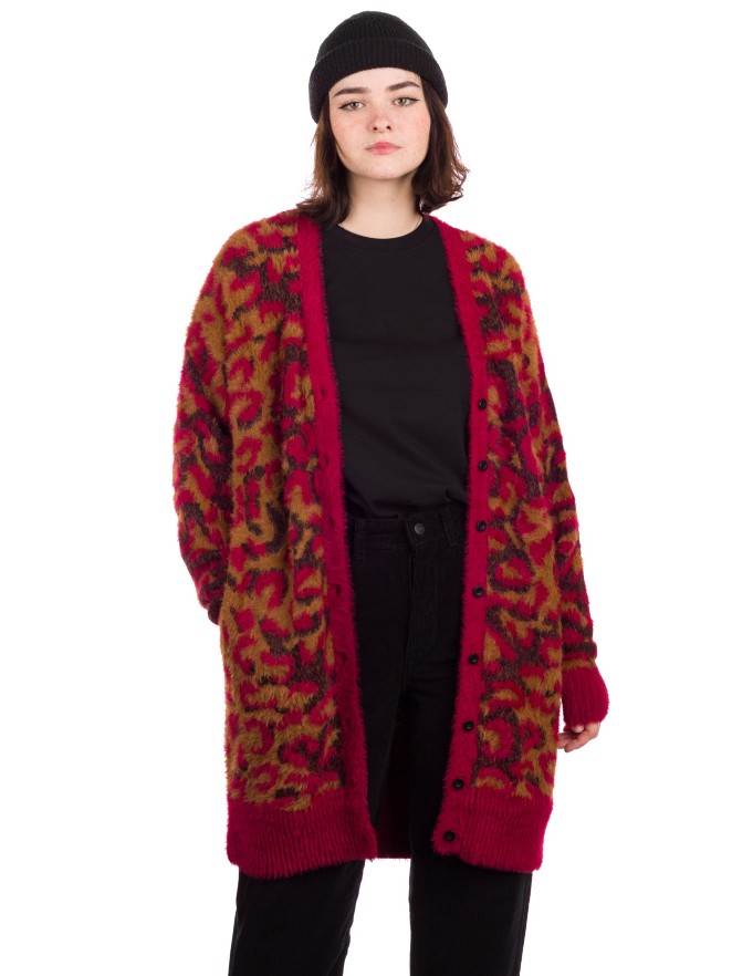 HUF Leopard Knit Duster Strickpullover
