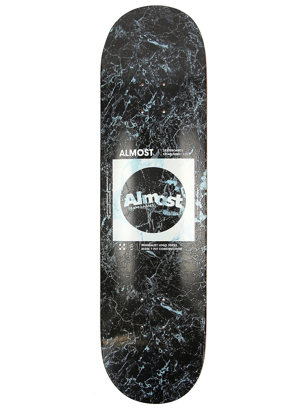 Almost Minimalist R7 8.25 Skateboard Deck white