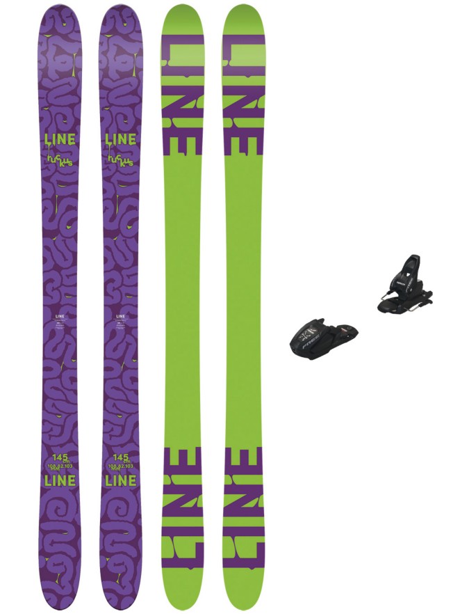 Line Ruckus 145 + Free 7 95mm Kids Ski Set
