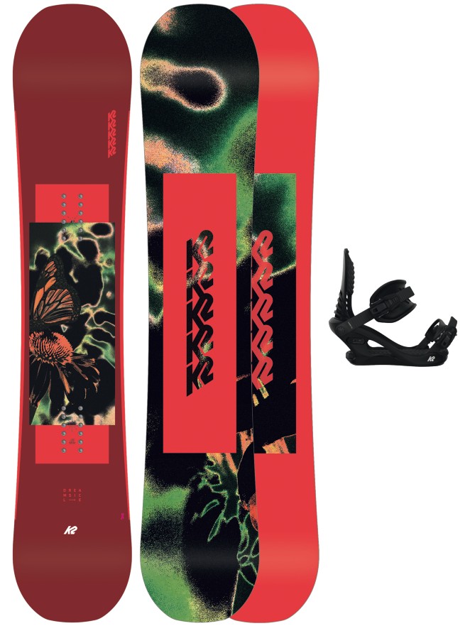 K2 Dreamsicle 149 + Cassette M Snowboard Set