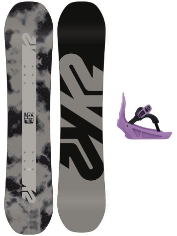 K2 Lil Mini 120 + Lil Kat S 2023 Conjunto Snowboard