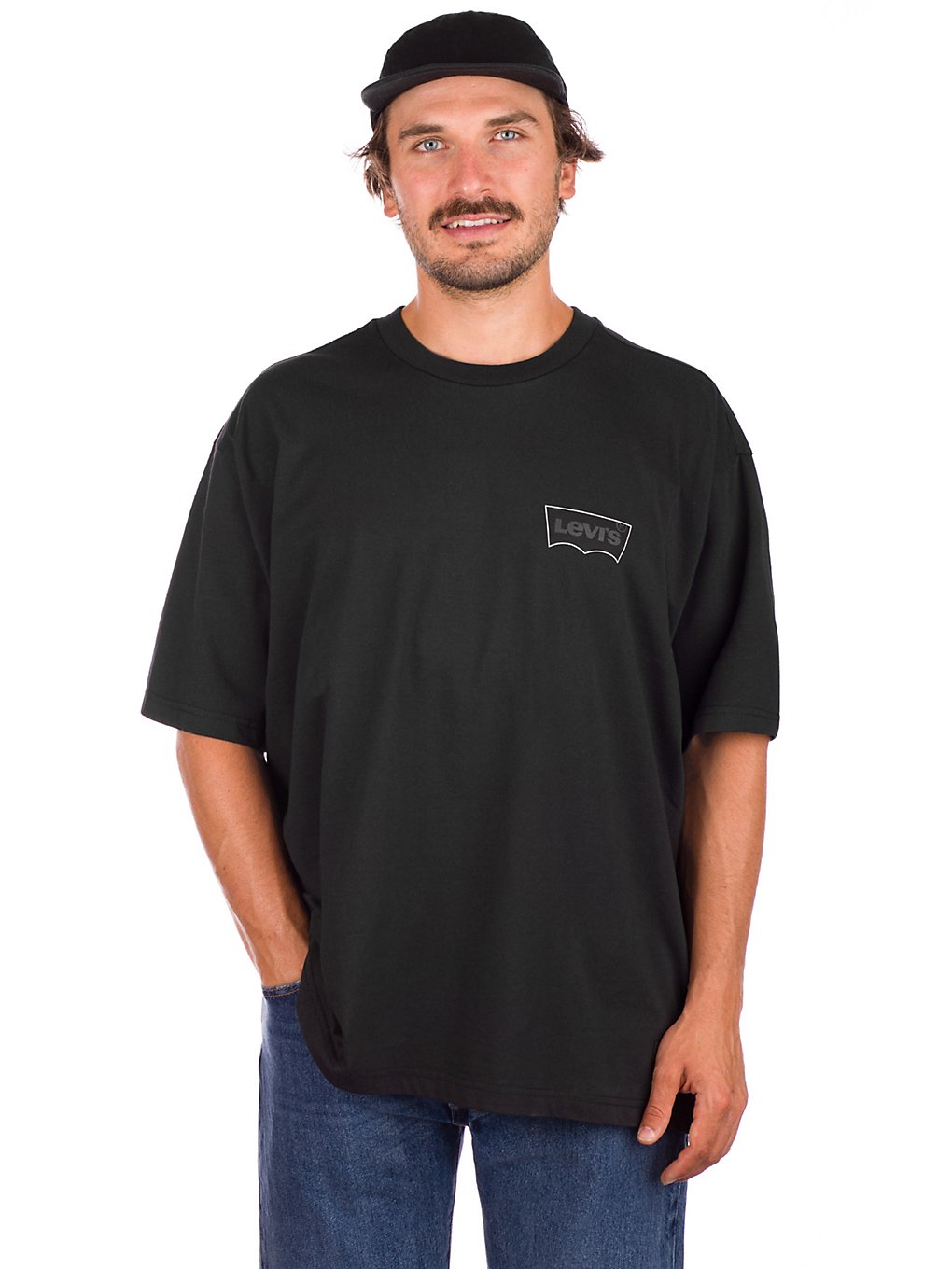 Levi's Skate Graphic Box Neutrals T-Shirt black core batwing black