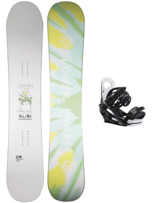 Flowerchild 154+Burton Freestyle M 2022 Snowboard-Set