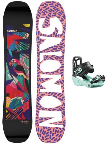 Salomon Snowboard-Set 21Grace 110 + Goodtime XS Snowboard-Set
