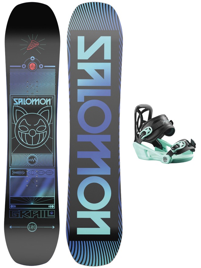 Salomon Grail 115 + Goodtime XS 2022 Kids Snowboard