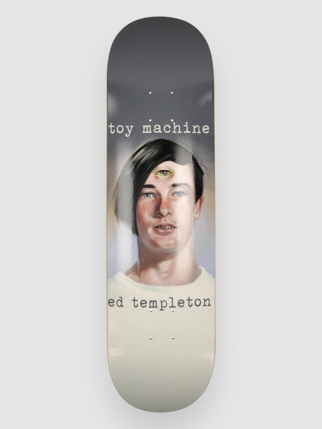 Toy Machine Templeton Portrait 8.25" Skateboard Deck white