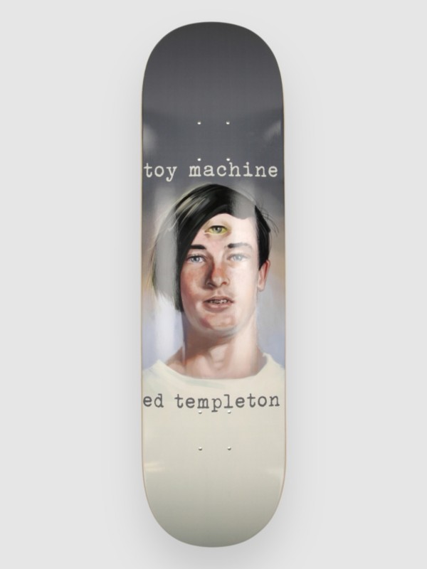 Toy Machine Templeton Portrait 8.25" Skateboard Deck white