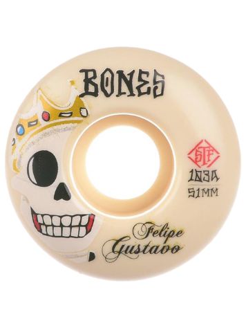 Bones Wheels STF Gustavo Gold Chainz 103A V1 Std 53mm Renkaat