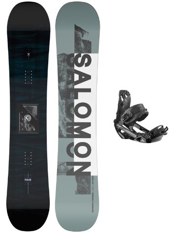 Salomon Pulse Ltd 160 + Rhythm L Black 2022 Set da Snowboard