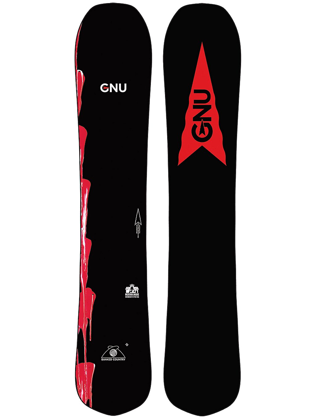 Gnu Banked Country 162 2022 Snowboard no color