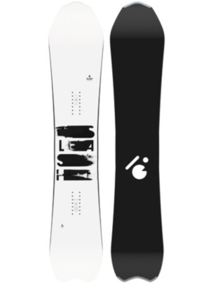 plain white snowboard