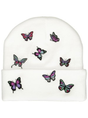 white butterfly beanie