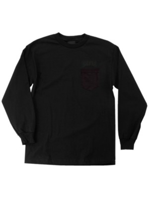Creature Logo Pocket Long Sleeve T-Shirt black