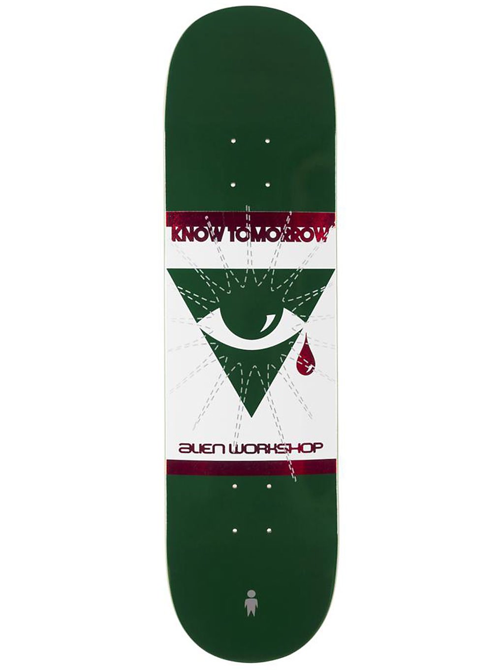 Alien Workshop Know Tomorrow 8.25 Skateboard Deck green