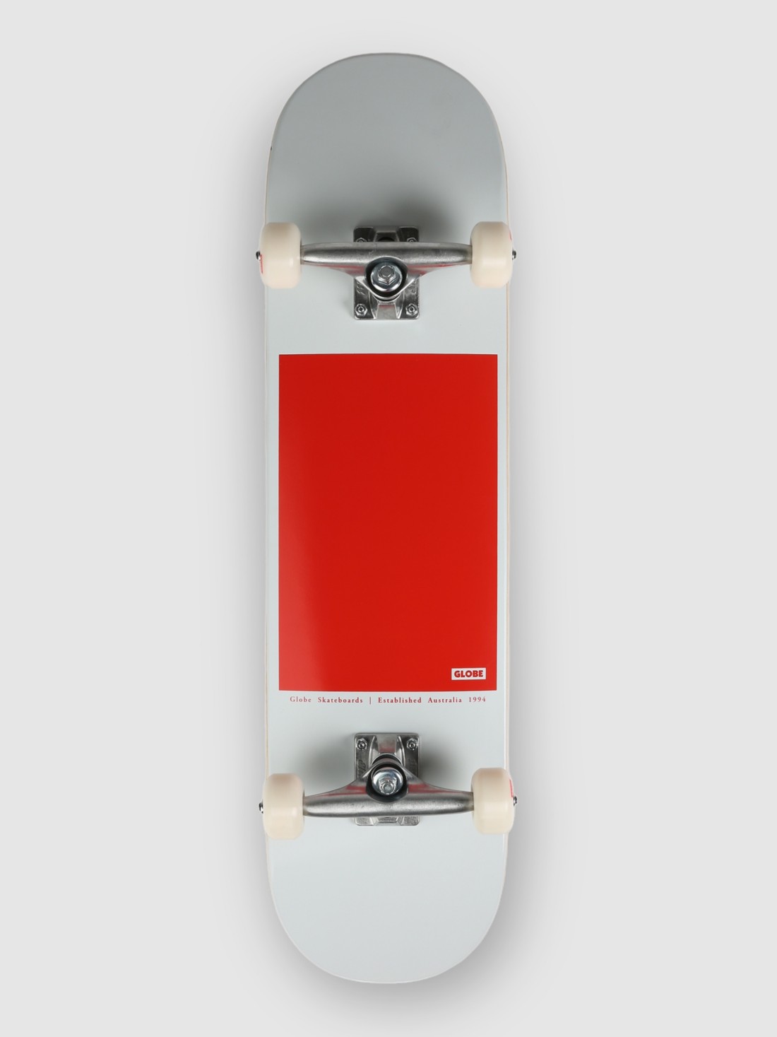 Globe G0 Black Serif 8.0" Skateboard red