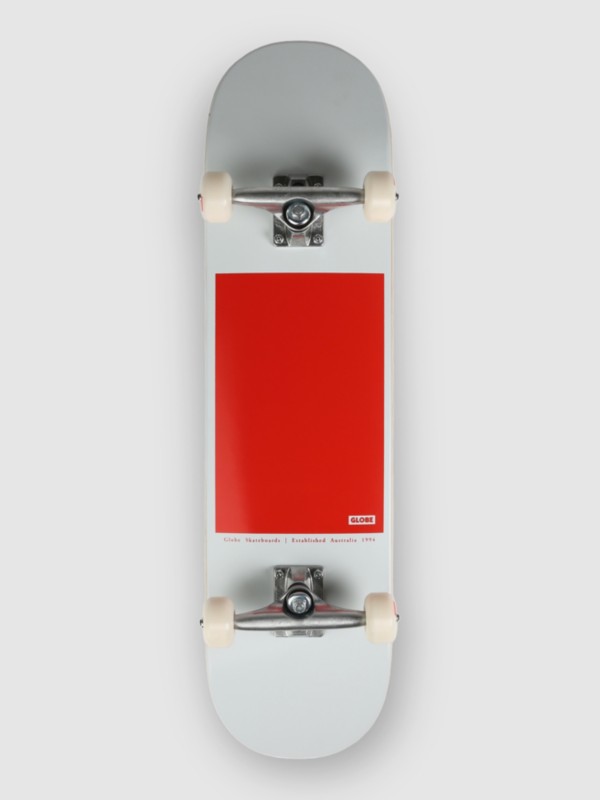 Globe G0 Black Serif 8.0" Skateboard red