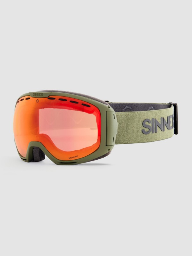 Sinner Mohawk Matte Moss Green Goggle