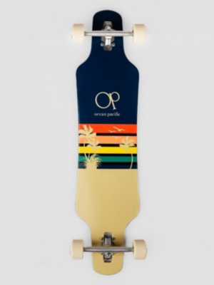 Photos - Skateboard Ocean Pacific Sunset Drop Through 39" Complete off white 