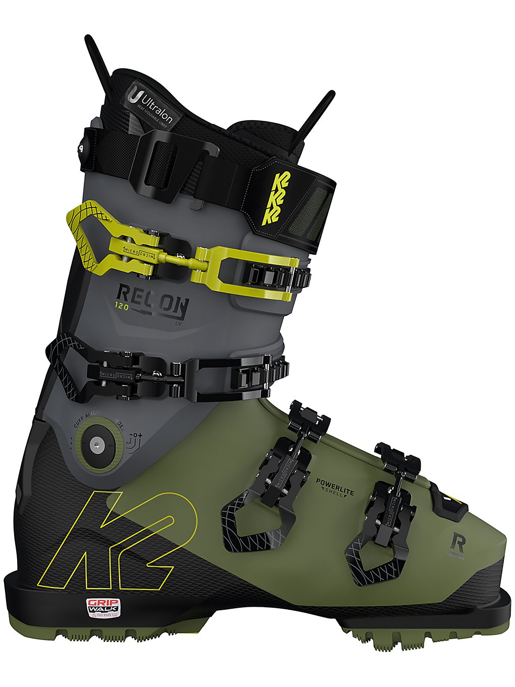 K2 Recon 120 LV Gripwalk 2022 Ski Boots groen